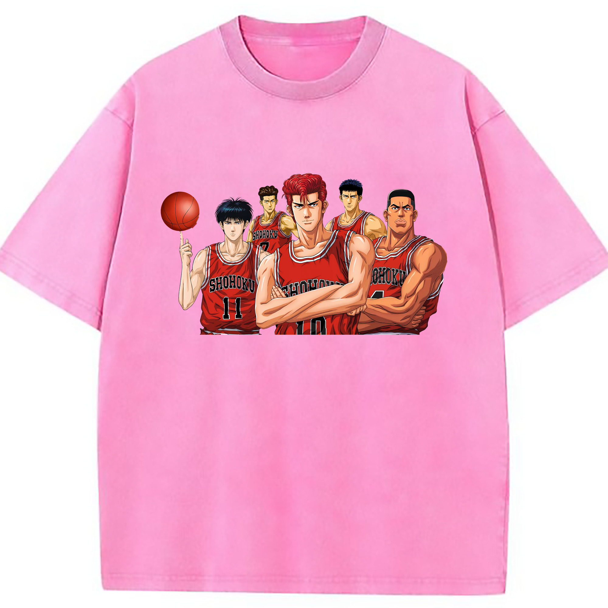 （画像用） SLAM DUNK／スラムダンク 綿100% ヴィンテージ風 半袖Tシャツ（フロントプリント）
